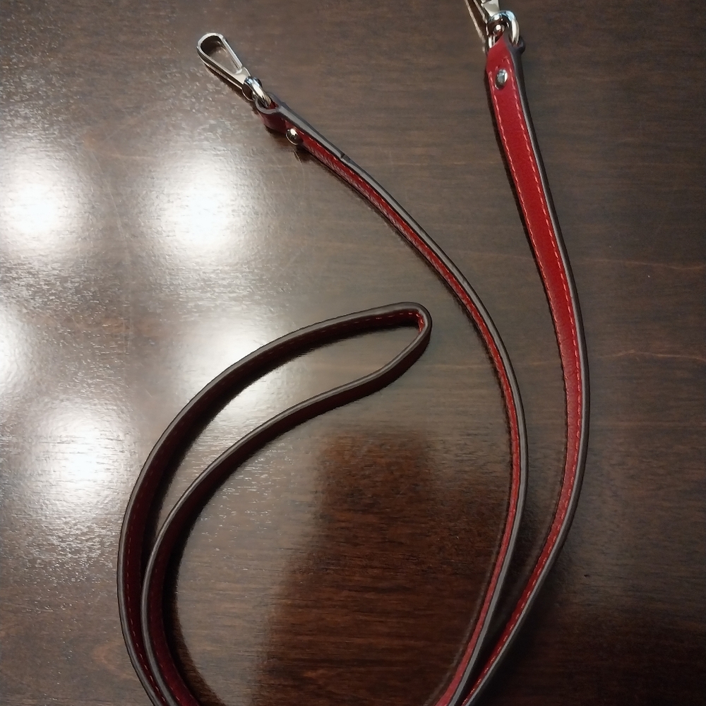 Coach Red Leather Replacement Strap - image 5